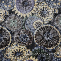 Polyester Knit Floral Embroidery Mesh 3mm Sequin Fabric